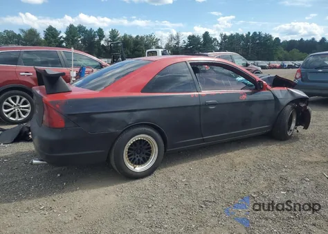 2002 Honda Civic Ex from USA, damaged, VIN 1HGEM22972L058501